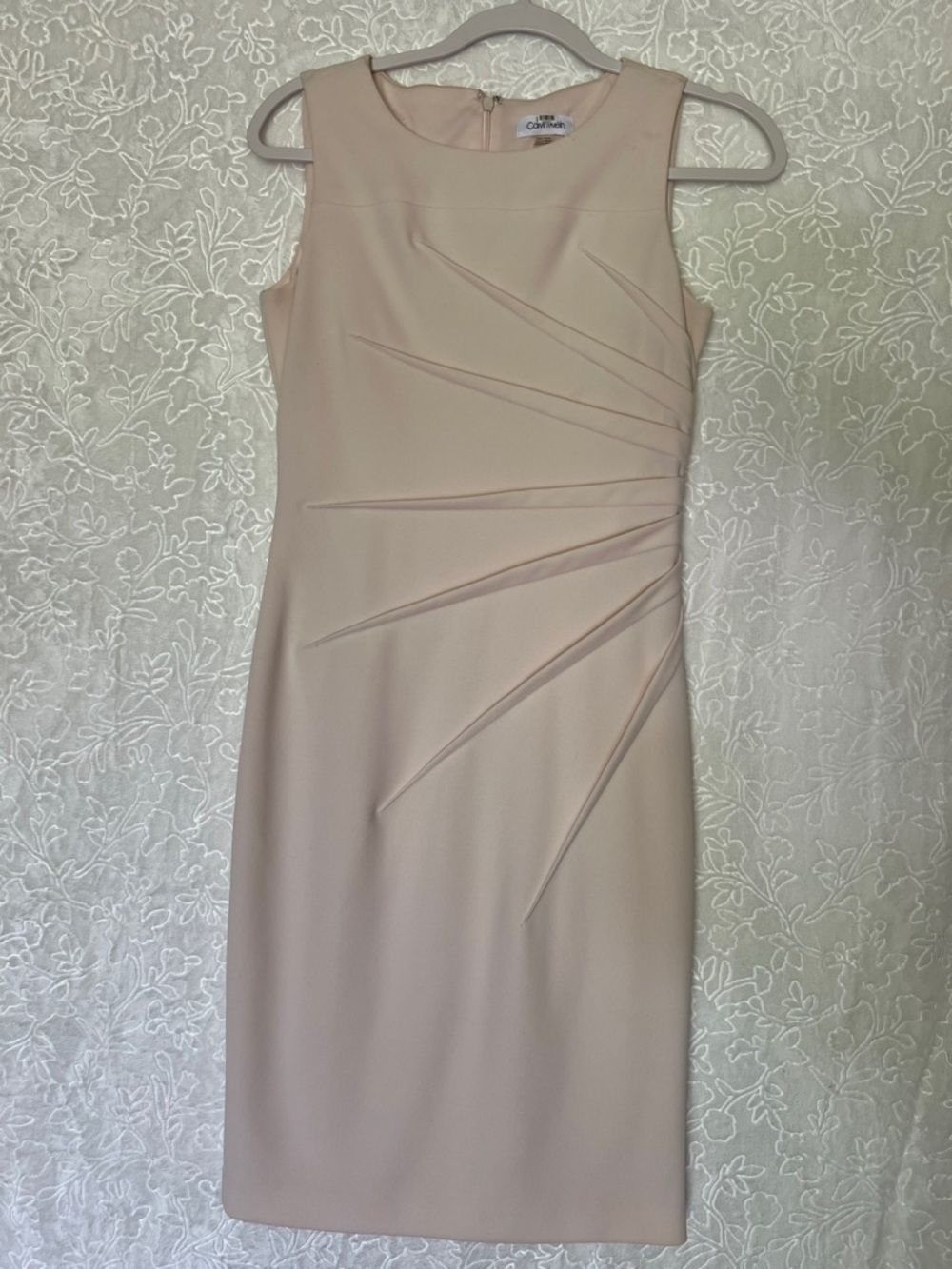 Calvin Klein Blush Pink Sleeveless Sheath Dress